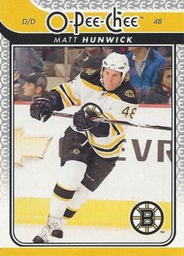 #135 Matt Hunwick - Boston Bruins - 2009-10 O-Pee-Chee Hockey