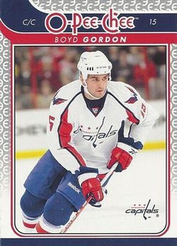 #151 Boyd Gordon - Washington Capitals - 2009-10 O-Pee-Chee Hockey
