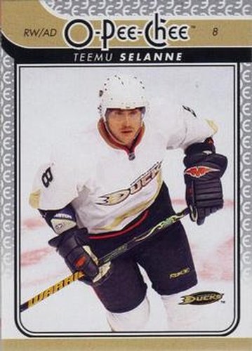 #152 Teemu Selanne - Anaheim Ducks - 2009-10 O-Pee-Chee Hockey