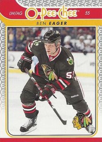 #156 Ben Eager - Chicago Blackhawks - 2009-10 O-Pee-Chee Hockey