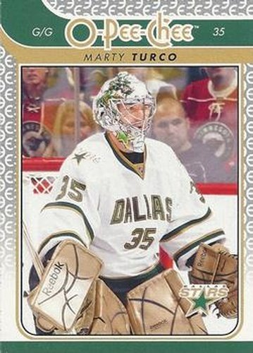 #158 Marty Turco - Dallas Stars - 2009-10 O-Pee-Chee Hockey