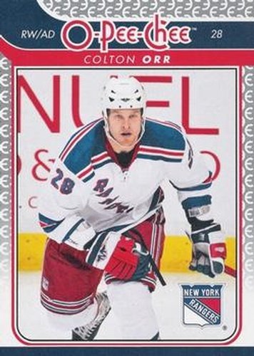 #164 Colton Orr - New York Rangers - 2009-10 O-Pee-Chee Hockey