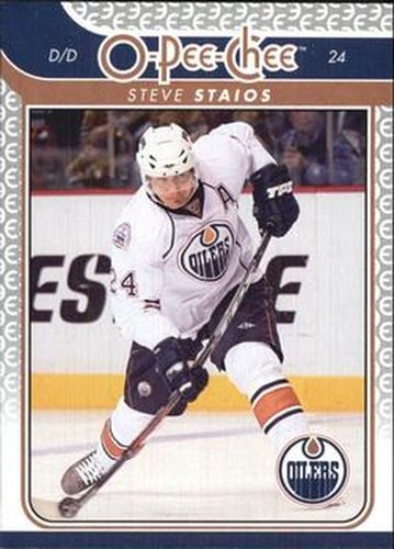 #179 Steve Staios - Edmonton Oilers - 2009-10 O-Pee-Chee Hockey