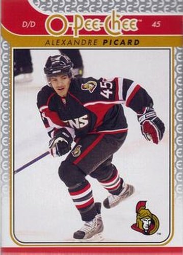 #219 Alexandre Picard - Ottawa Senators - 2009-10 O-Pee-Chee Hockey