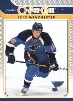 #226 Brad Winchester - St. Louis Blues - 2009-10 O-Pee-Chee Hockey