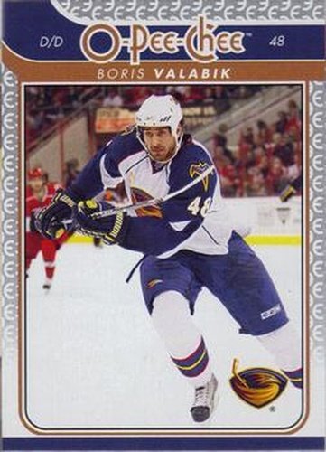 #227 Boris Valabik - Atlanta Thrashers - 2009-10 O-Pee-Chee Hockey