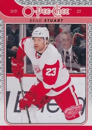 #233 Brad Stuart - Detroit Red Wings - 2009-10 O-Pee-Chee Hockey