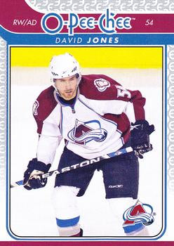 #24 David Jones - Colorado Avalanche - 2009-10 O-Pee-Chee Hockey
