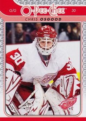 #252 Chris Osgood - Detroit Red Wings - 2009-10 O-Pee-Chee Hockey
