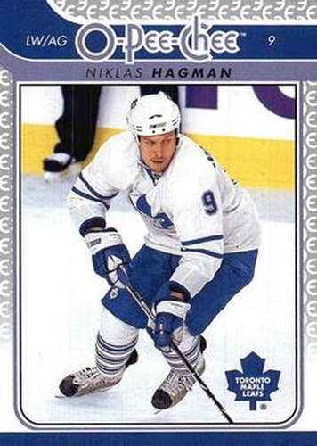 #262 Niklas Hagman - Toronto Maple Leafs - 2009-10 O-Pee-Chee Hockey