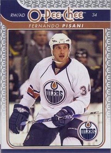 #284 Fernando Pisani - Edmonton Oilers - 2009-10 O-Pee-Chee Hockey