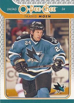 #285 Travis Moen - San Jose Sharks - 2009-10 O-Pee-Chee Hockey