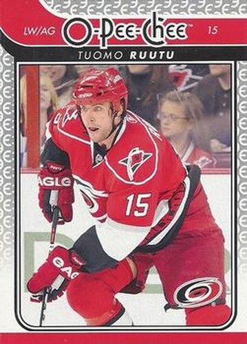 #288 Tuomo Ruutu - Carolina Hurricanes - 2009-10 O-Pee-Chee Hockey