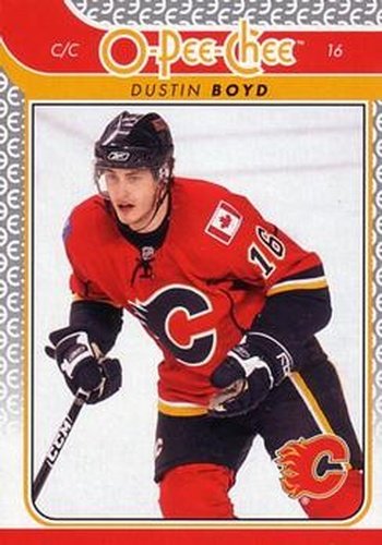 #308 Dustin Boyd - Calgary Flames - 2009-10 O-Pee-Chee Hockey