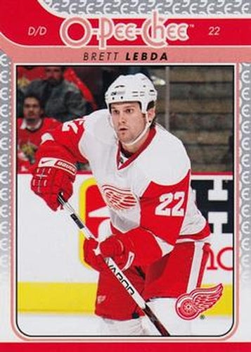 #312 Brett Lebda - Detroit Red Wings - 2009-10 O-Pee-Chee Hockey