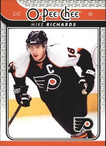 #338 Mike Richards - Philadelphia Flyers - 2009-10 O-Pee-Chee Hockey