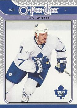 #342 Ian White - Toronto Maple Leafs - 2009-10 O-Pee-Chee Hockey