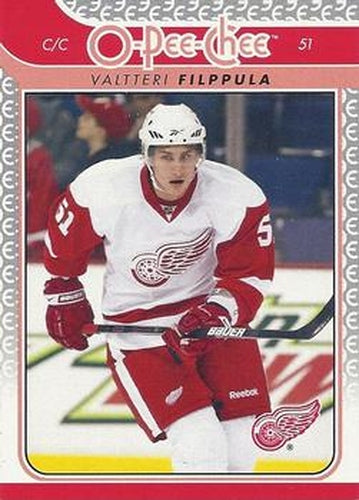 #449 Valtteri Filppula - Detroit Red Wings - 2009-10 O-Pee-Chee Hockey