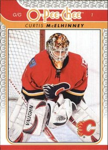 #465 Curtis McElhinney - Calgary Flames - 2009-10 O-Pee-Chee Hockey