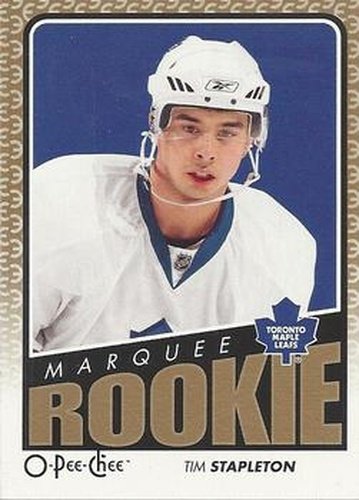 #506 Tim Stapleton - Toronto Maple Leafs - 2009-10 O-Pee-Chee Hockey