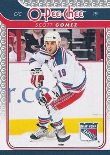 #50 Scott Gomez - New York Rangers - 2009-10 O-Pee-Chee Hockey