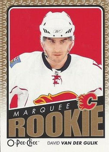 #538 David Van Der Gulik - Calgary Flames - 2009-10 O-Pee-Chee Hockey