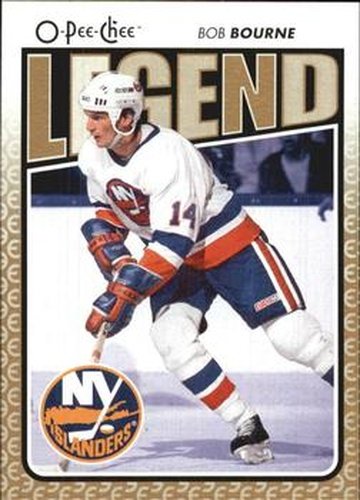 #593 Bob Bourne - New York Islanders - 2009-10 O-Pee-Chee Hockey