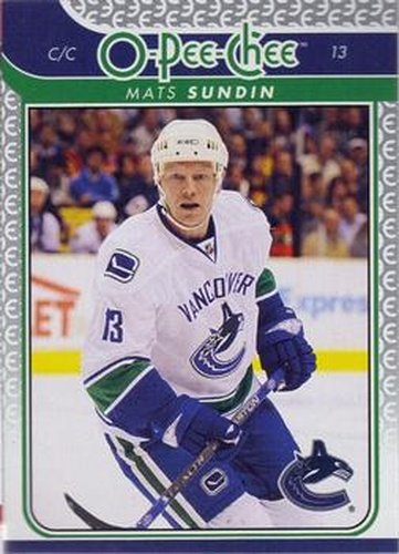 #74 Mats Sundin - Vancouver Canucks - 2009-10 O-Pee-Chee Hockey