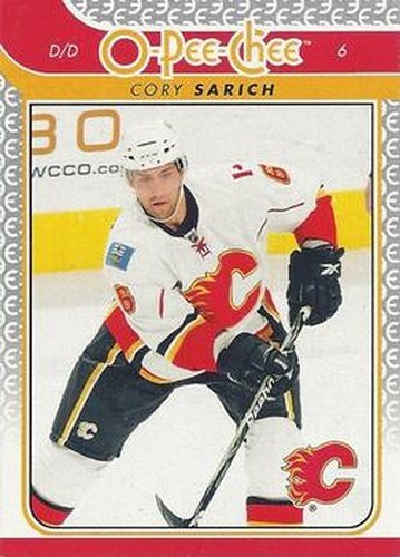 #80 Cory Sarich - Calgary Flames - 2009-10 O-Pee-Chee Hockey