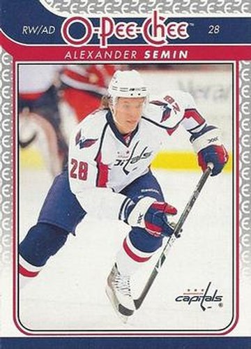 #95 Alexander Semin - Washington Capitals - 2009-10 O-Pee-Chee Hockey