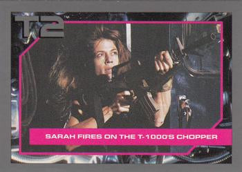 #95 Sarah Fires On the T-1000's Chopper - 1991 Impel Terminator 2
