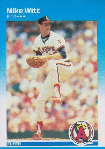 #95 Mike Witt - California Angels - 1987 Fleer Baseball