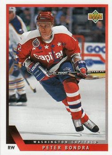 #95 Peter Bondra - Washington Capitals - 1993-94 Upper Deck Hockey