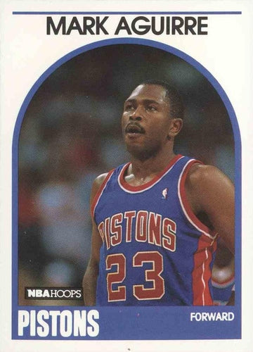 #95 Mark Aguirre - Detroit Pistons - 1989-90 Hoops Basketball