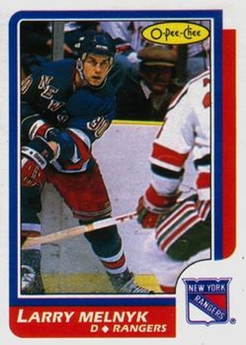 #95 Larry Melnyk - New York Rangers - 1986-87 O-Pee-Chee Hockey