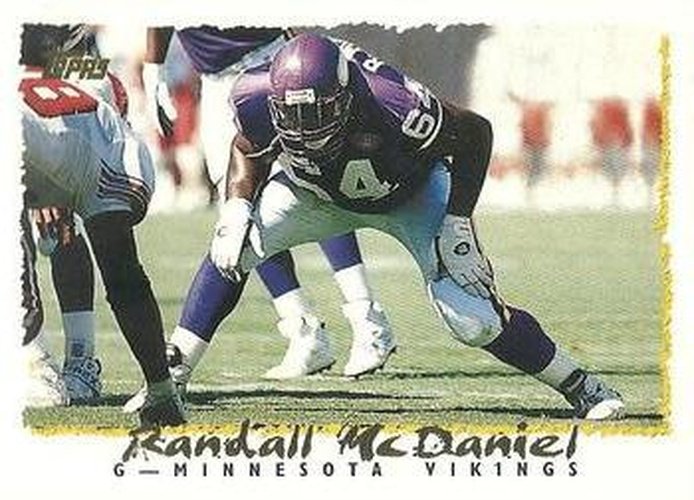 #95 Randall McDaniel - Minnesota Vikings - 1995 Topps Football