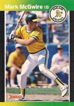 #95 Mark McGwire - Oakland Athletics - 1989 Donruss Baseball