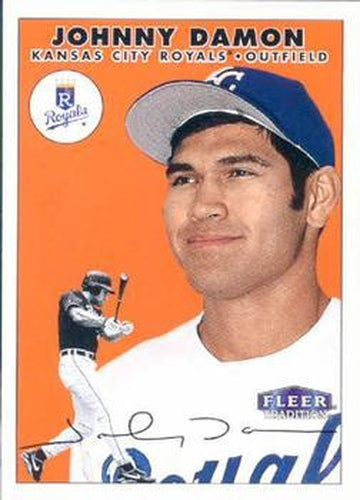 #95 Johnny Damon - Kansas City Royals - 2000 Fleer Tradition Baseball