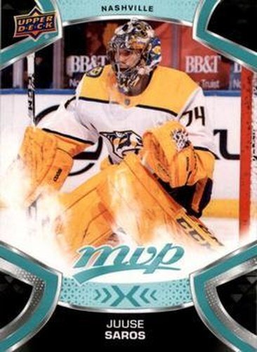 #95 Juuse Saros - Nashville Predators - 2021-22 Upper Deck MVP Hockey
