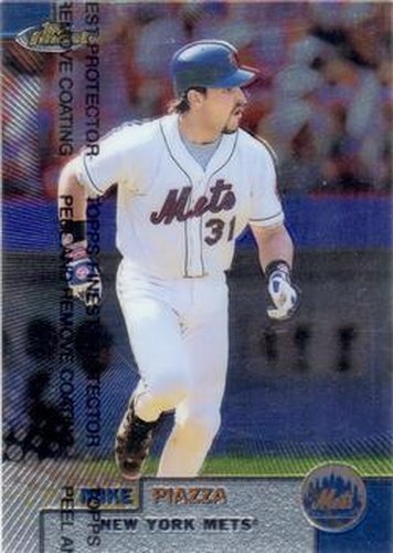 #95 Mike Piazza - New York Mets - 1999 Finest Baseball