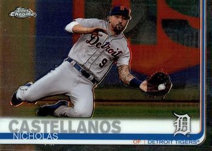 #95 Nicholas Castellanos - Detroit Tigers - 2019 Topps Chrome Baseball
