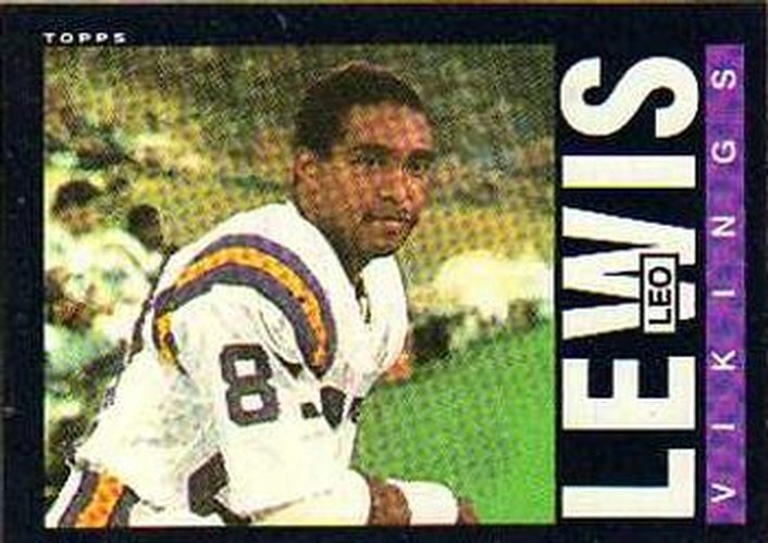 #95 Leo Lewis - Minnesota Vikings - 1985 Topps Football