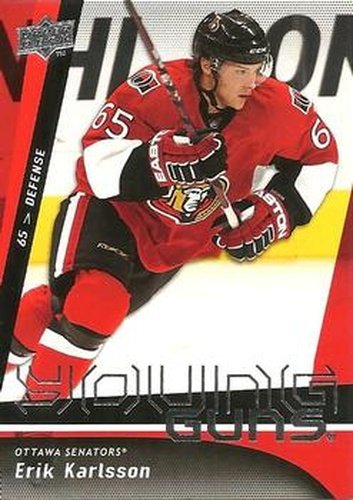#210 Erik Karlsson - Ottawa Senators - 2009-10 Upper Deck Hockey