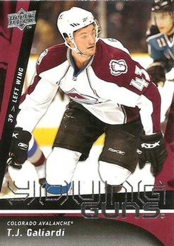 #241 T.J. Galiardi - Colorado Avalanche - 2009-10 Upper Deck Hockey