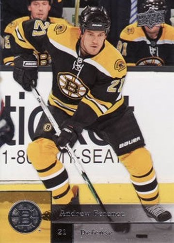 #254 Andrew Ference - Boston Bruins - 2009-10 Upper Deck Hockey