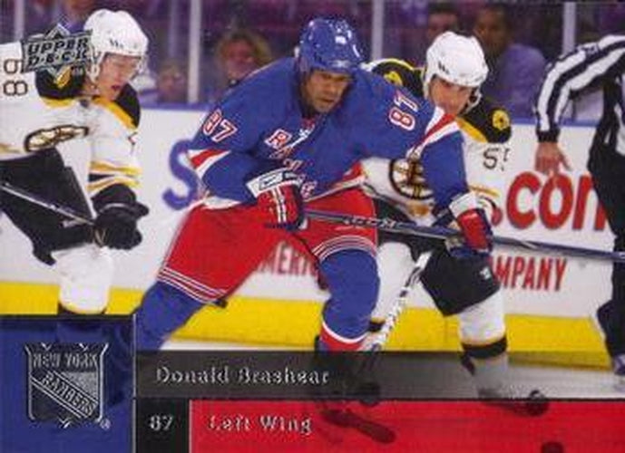#316 Donald Brashear - New York Rangers - 2009-10 Upper Deck Hockey