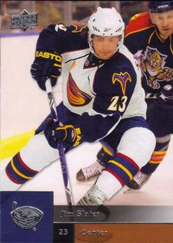 #329 Jim Slater - Atlanta Thrashers - 2009-10 Upper Deck Hockey