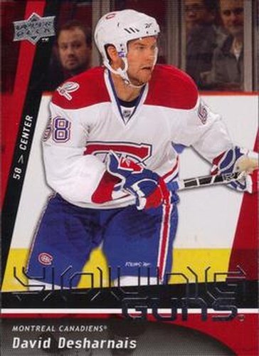 #470 David Desharnais - Montreal Canadiens - 2009-10 Upper Deck Hockey