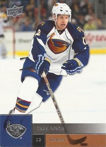 #78 Todd White - Atlanta Thrashers - 2009-10 Upper Deck Hockey