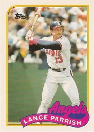 #96T Lance Parrish - California Angels - 1989 Topps Traded Baseball